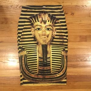 King Tut Knee Length Skirt